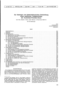 Zur Geologie und plattentektonischen Entwicklung eines