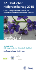 32. Deutscher Heilpraktikertag 2015