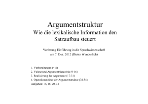 Argumentstruktur