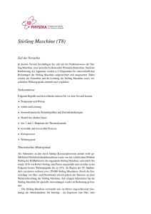 Stirling Maschine (T8) - UNI