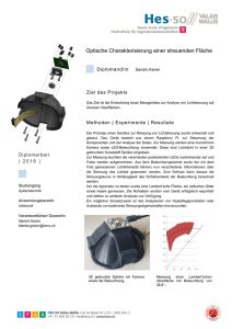 Optische Charakterisierung einer streuenden Fläche