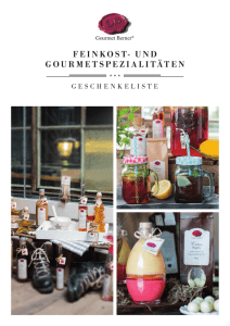 GESCHENKELISTE - Gourmet Berner