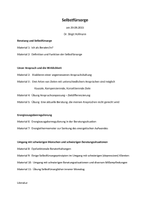 Selbstfürsorge