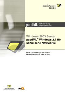 WSUS-Server 3.0 - Landesmedienzentrum Baden