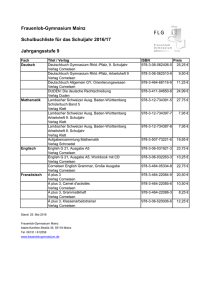 Klassenstufe 9 - Frauenlob