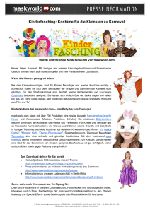 Kinderfasching: Kostüme für die Kleinsten zu Karneval