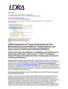LDRA kooperiert mit Texas Instruments bei der Bereitstellung
