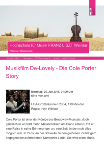 Musikfilm De-Lovely - Die Cole Porter Story