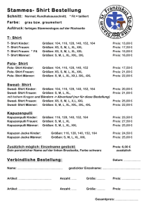 Bestellliste Shirt - DPSG Stamm St. Franziskus Dortmund