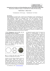 Atomspektrum berechnet aus Keimzellenteilung und