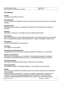 HIV-Infektion - Universitätsklinikum Tübingen