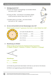 1 Grundlagen der Geometrie | Winkel schätzen und