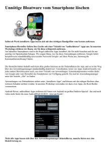 Unnötige Bloatware vom Smartphone löschen