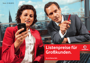 Listenpreise für Großkunden.