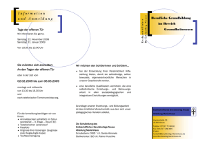 Information und Anmeldung