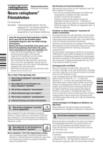 Neuro-ratiopharm® Filmtabletten