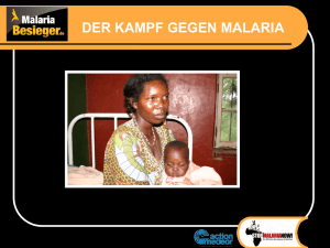 Die action medeor im Kampf gegen Malaria