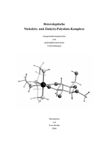 Heteroleptische Nickel(II)- und Zink(II)-Polyolato