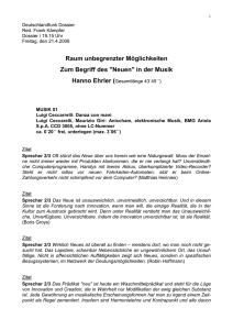 Raum unbegrenzter Möglichkeiten - Zum Begriff