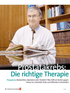 Prostatakrebs - Klinikum der Universität München