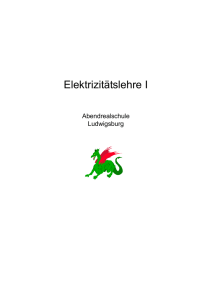 Elektrizitätslehre I