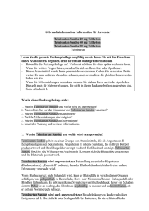 Information für Anwender Telmisartan Sandoz 20 mg Tabletten