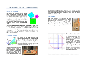 Pythagoras im Raum