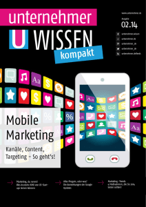 unternehmer WISSEN kompakt: Mobile Marketing