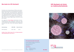 HPV-Nachweis Gebärmutterhalskrebs ist nach Brustkrebs