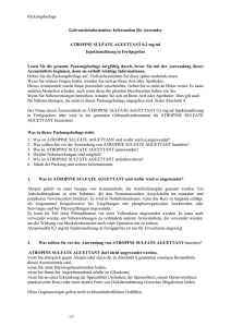 Information für Anwender ATROPINE SULFATE