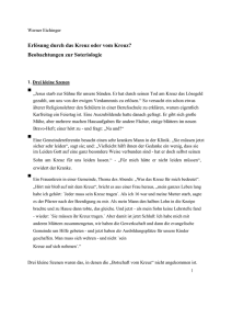 Erlösung durch das Kreuz oder vom Kreuz? Beobachtungen zur