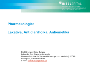 Antiemetika - Gastroenterology und Mucosal Immunology Bern
