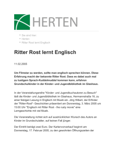 Ritter Rost lernt Englisch