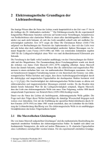 2 Elektromagnetische Grundlagen der Lichtausbreitung