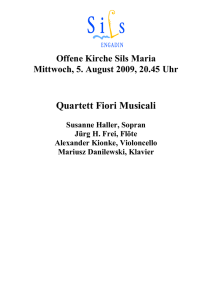 Quartett Fiori Musicali - Salonorchester St. Moritz