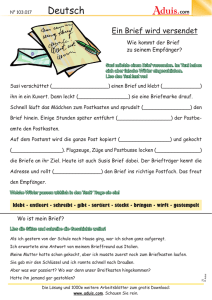 Einen Brief versenden