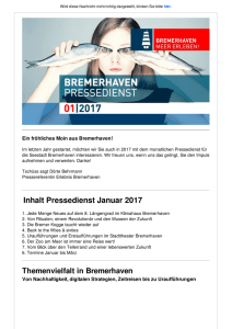 Inhalt Pressedienst Januar 2017