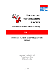 Politische Parteien und Parteiensystem in Mali