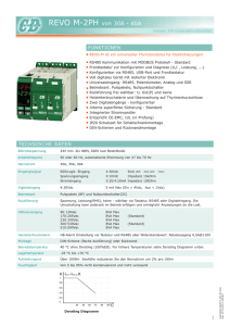 REVO-M-2PH 30-40A Datenblatt in deutscher Sprache