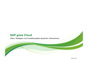 SAP goes Cloud - Pierre Audoin Consultants