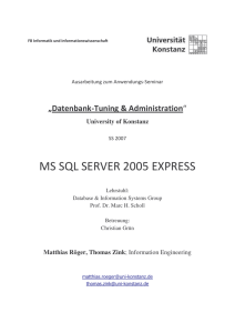 MS SQL Server and Windows XP