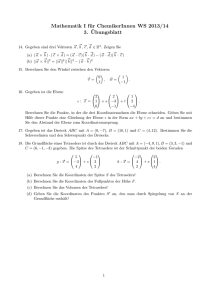 Mathematik I für ChemikerInnen WS 2013/14 3.¨Ubungsblatt