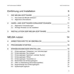 Handbuch MELBA 2.2