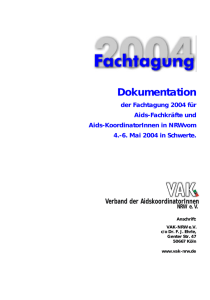 Dokumentation der Fachtagung 2004