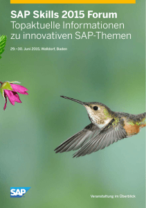 SAP Skills 2015 Forum