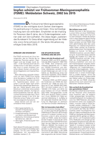 (FSME): Meldedaten Schweiz, 2002 bis 2015