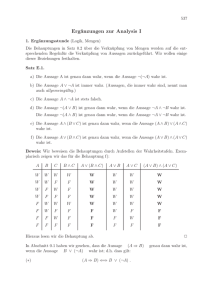 Ergänzungen zur Analysis I