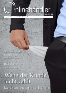 Wenn der Kunde nicht zahlt - Onlinehändler-News