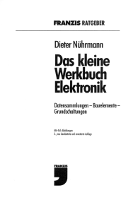 Dieter Nührmann Das kleine Werkbuch Elektronik