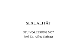 Sexualität, 1. Teil